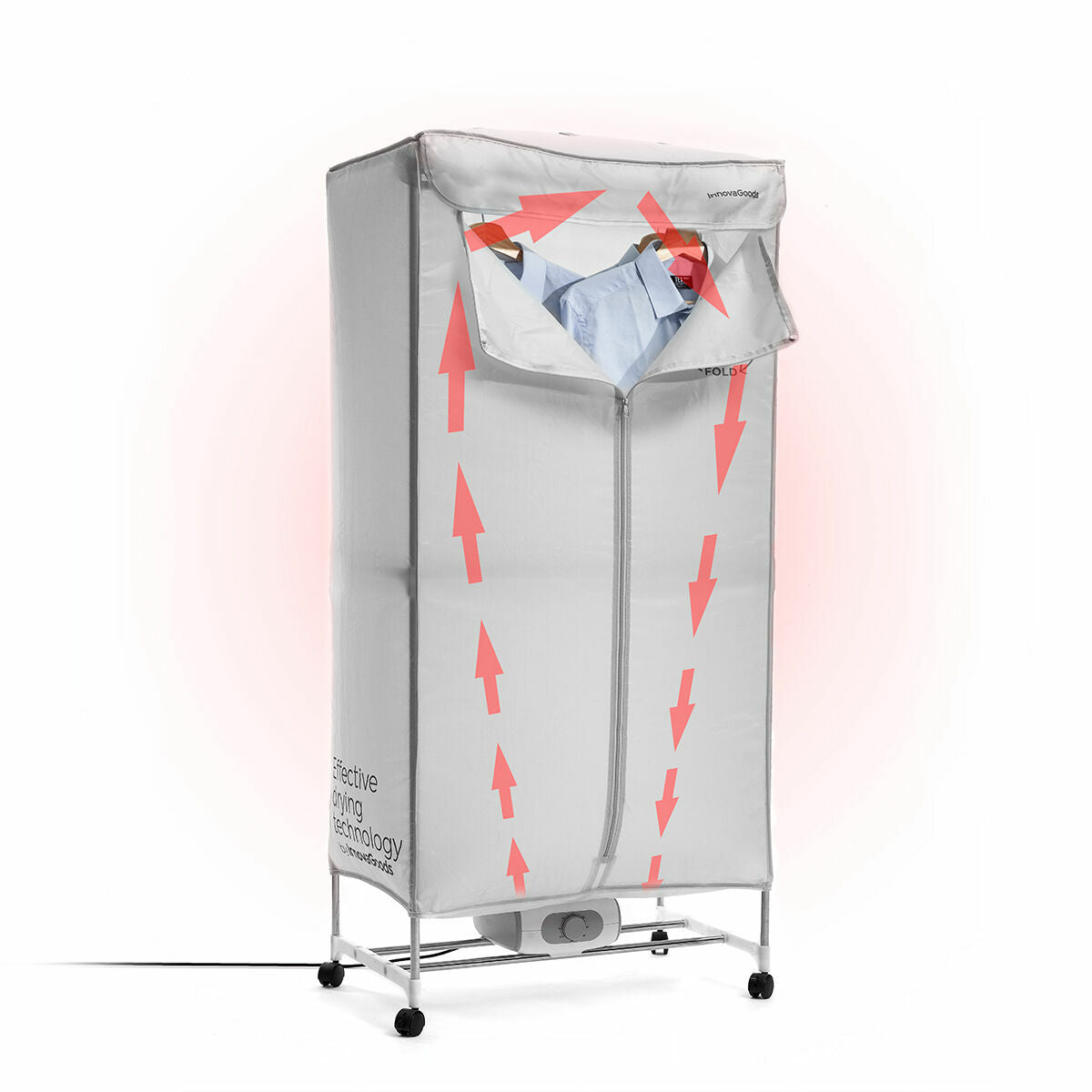 Innovagoods Draagbare Elektrische Droger Met 2 Niveaus Dupledry Innovagoods 1200 W