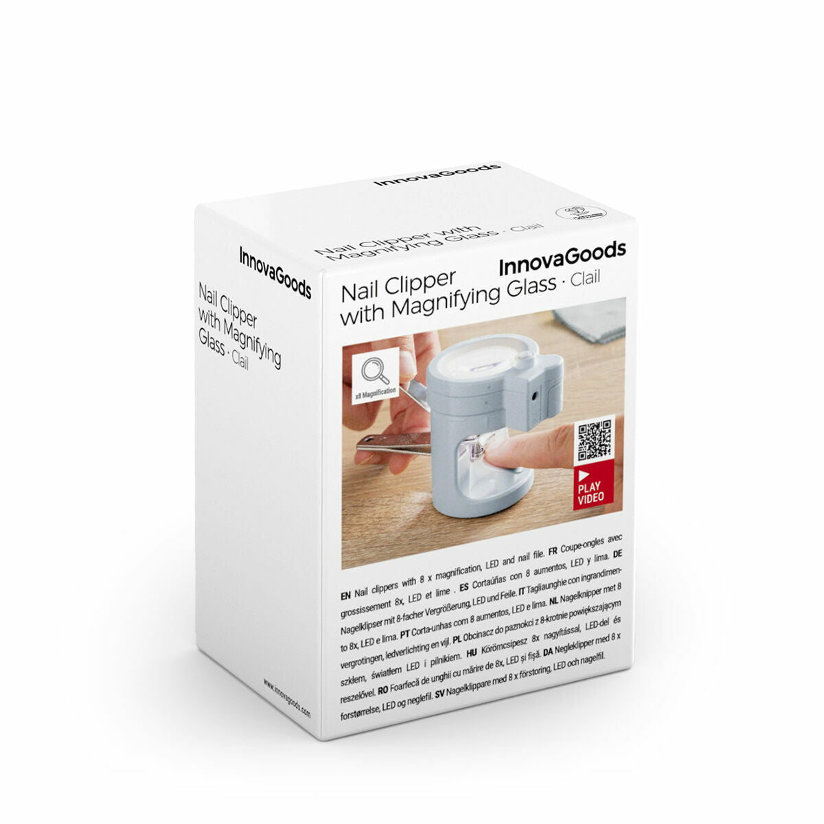 Innovagoods Nagelknipper Met Ledverlichting, Vergrootglas En Vijl Clail Innovagoods