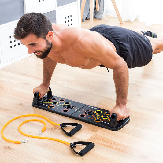 Innovagoods Push-Up Board Met Weerstandsbanden En Trainingsgids Pulsher Innovagoods
