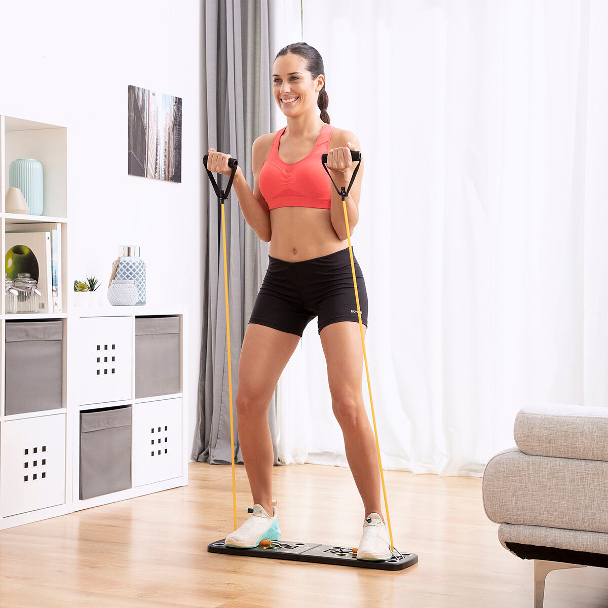 Innovagoods Push-Up Board Met Weerstandsbanden En Trainingsgids Pulsher Innovagoods