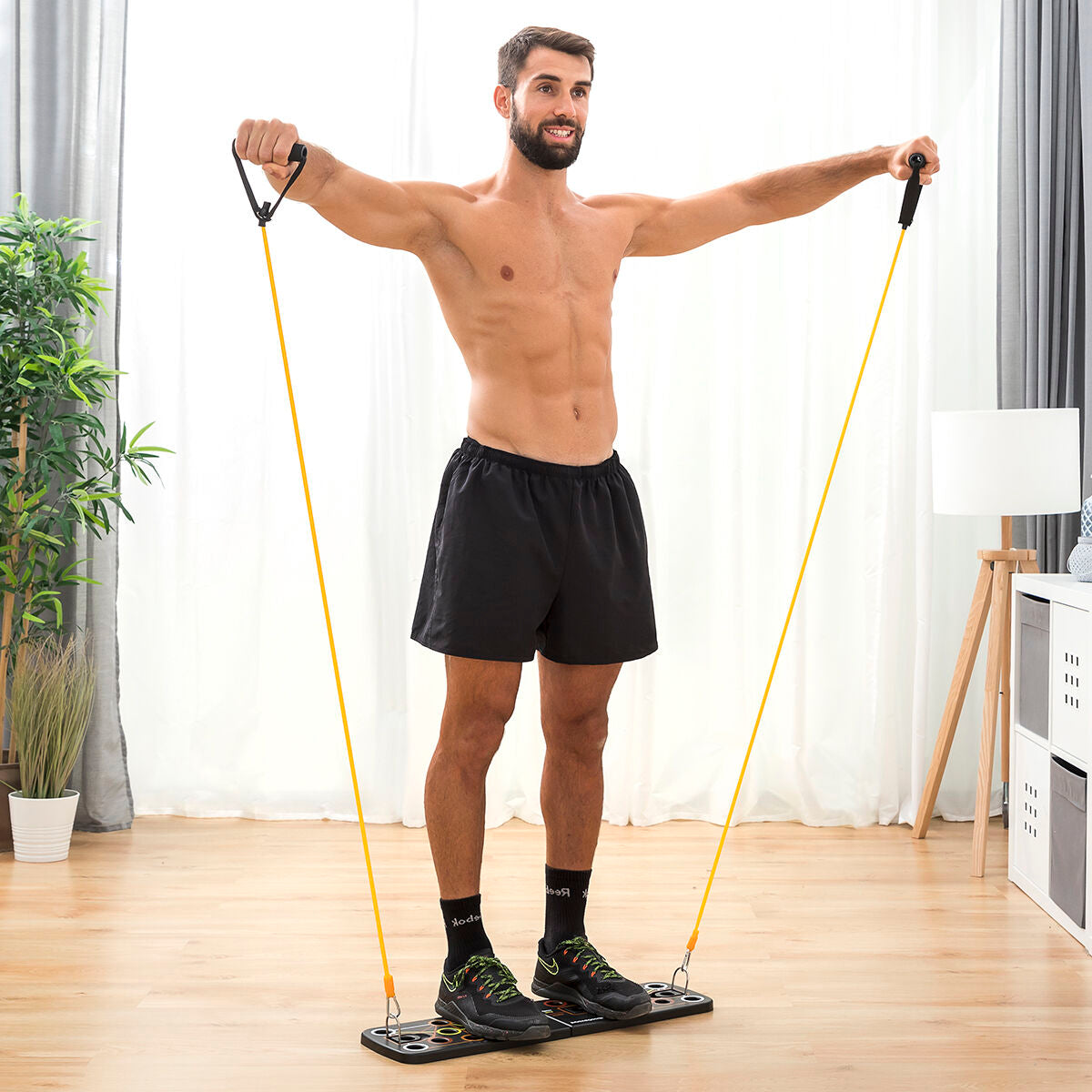 Innovagoods Push-Up Board Met Weerstandsbanden En Trainingsgids Pulsher Innovagoods