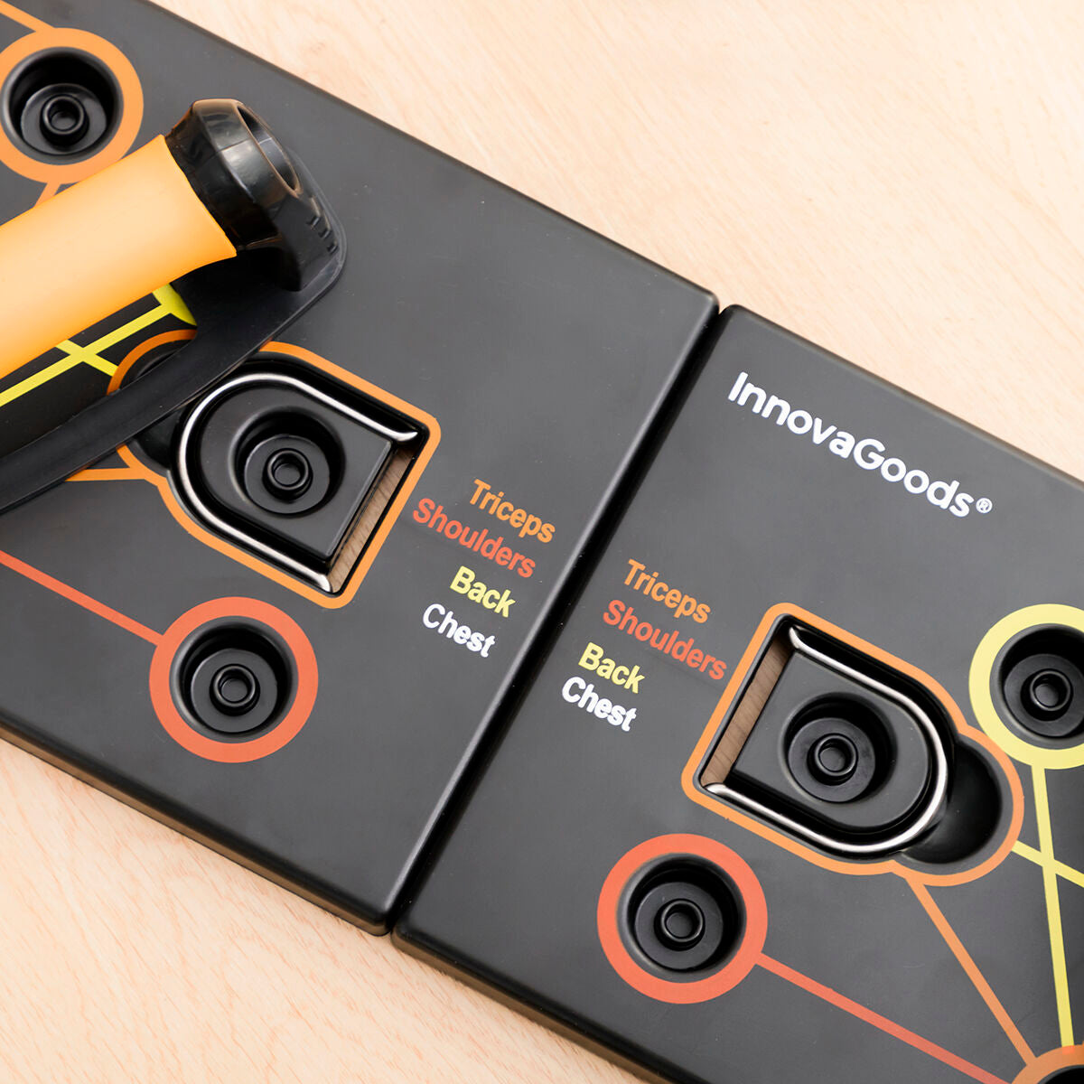 Innovagoods Push-Up Board Met Weerstandsbanden En Trainingsgids Pulsher Innovagoods