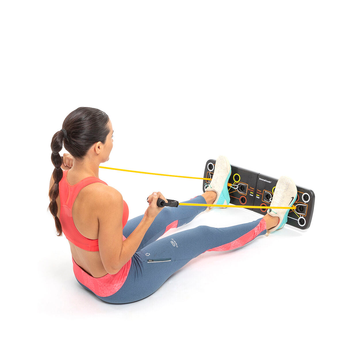 Innovagoods Push-Up Board Met Weerstandsbanden En Trainingsgids Pulsher Innovagoods