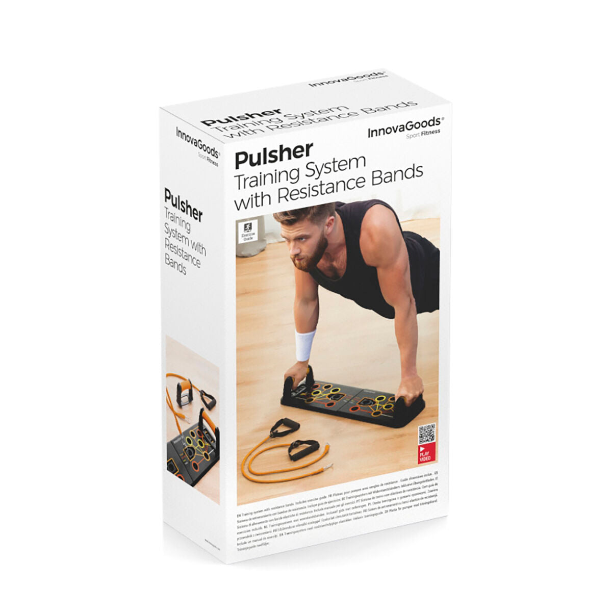 Innovagoods Push-Up Board Met Weerstandsbanden En Trainingsgids Pulsher Innovagoods