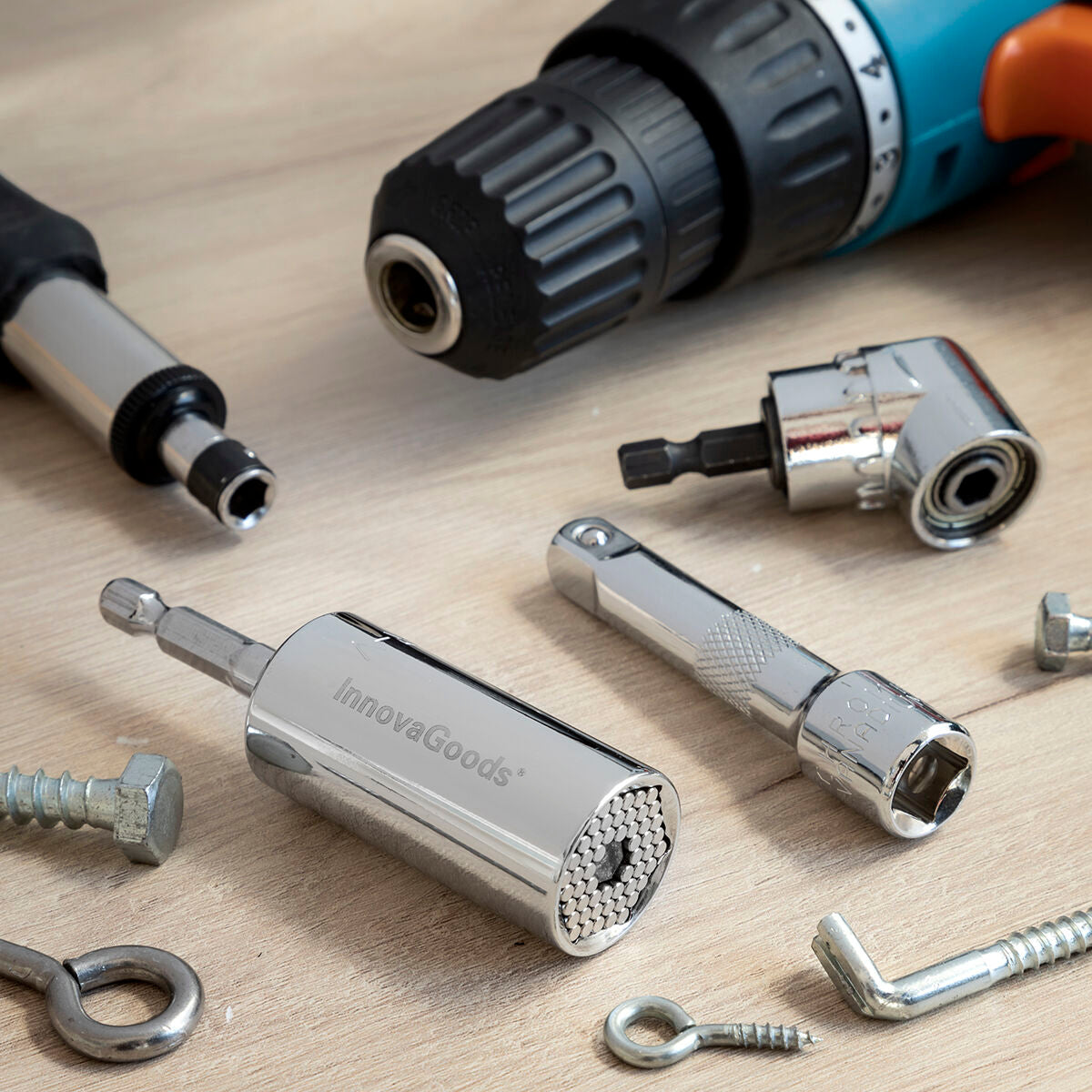 Innovagoods Universele Dopsleutel Met Accessoires Uniscrew Innovagoods