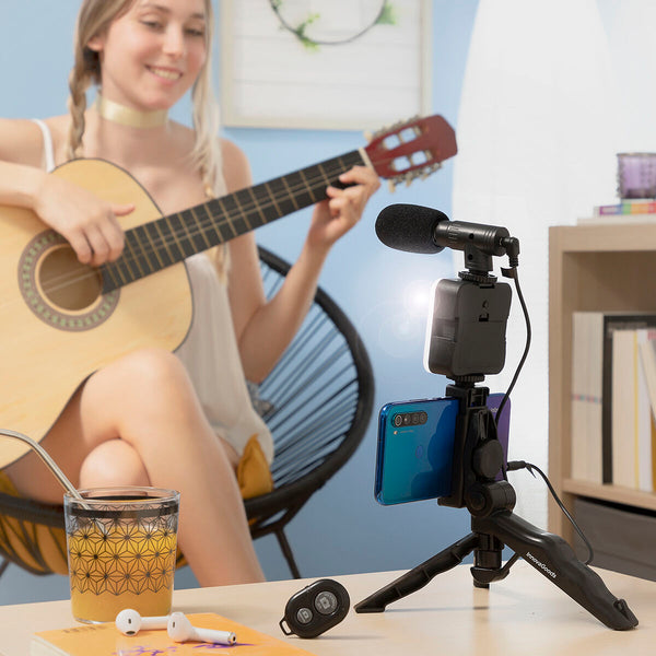 Innovagoods Vloggingset Met Lamp, Microfoon En Afstandsbediening Plodni Innovagoods 6 Onderdelen