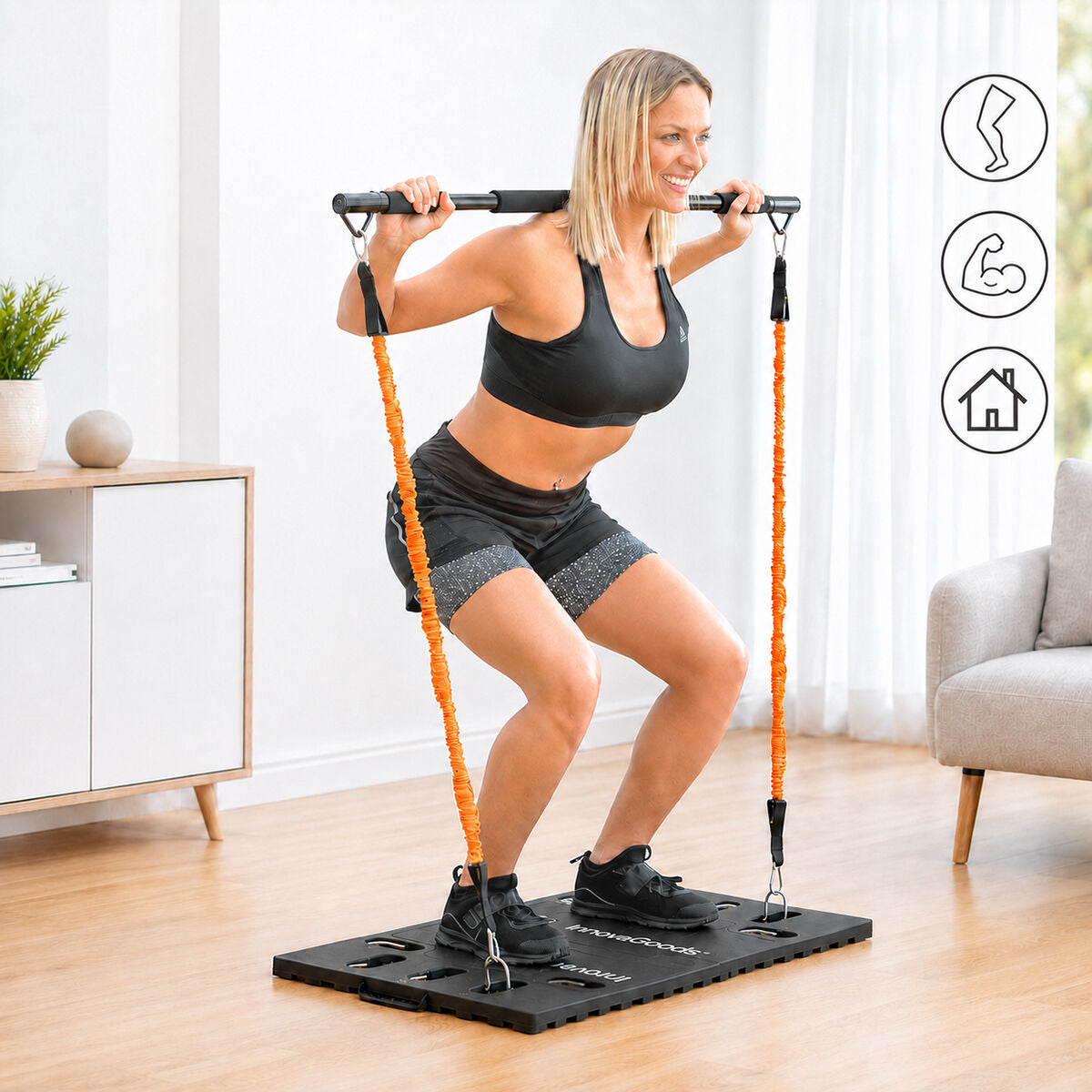 Innovagoods Uitgebreid Draagbaar Trainingssysteem Met Oefeningengids Gympak Max Innovagoods