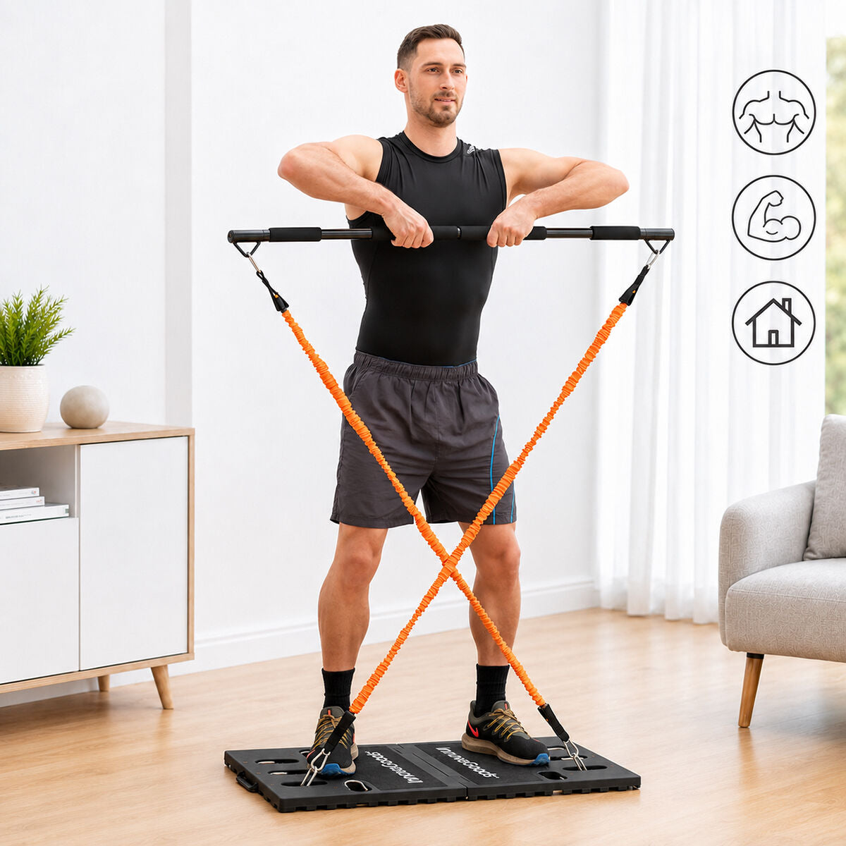 Innovagoods Uitgebreid Draagbaar Trainingssysteem Met Oefeningengids Gympak Max Innovagoods