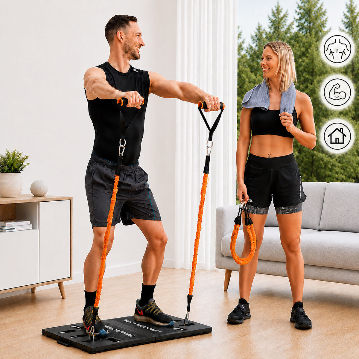 Innovagoods Uitgebreid Draagbaar Trainingssysteem Met Oefeningengids Gympak Max Innovagoods