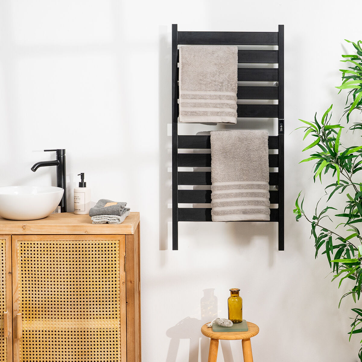 Innovagoods Elektrische Wand Of Vloer Handdoekrail Towarall Innovagoods 10 Stangen