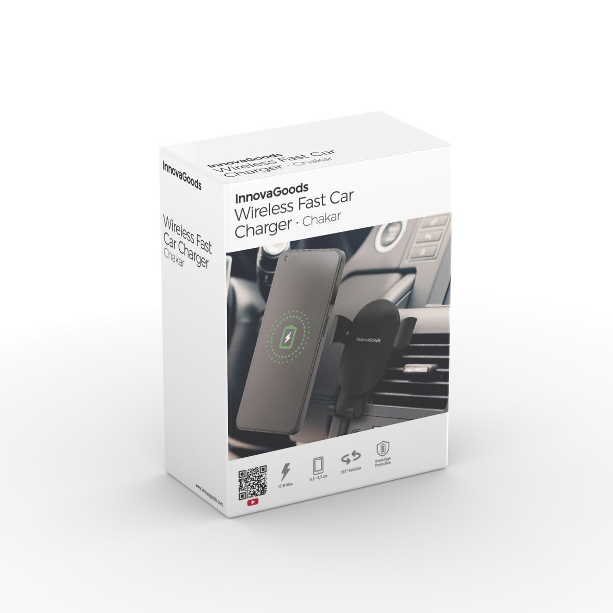 Innovagoods Draadloze Snelladerhouder Voor In De Auto Chakar Innovagoods